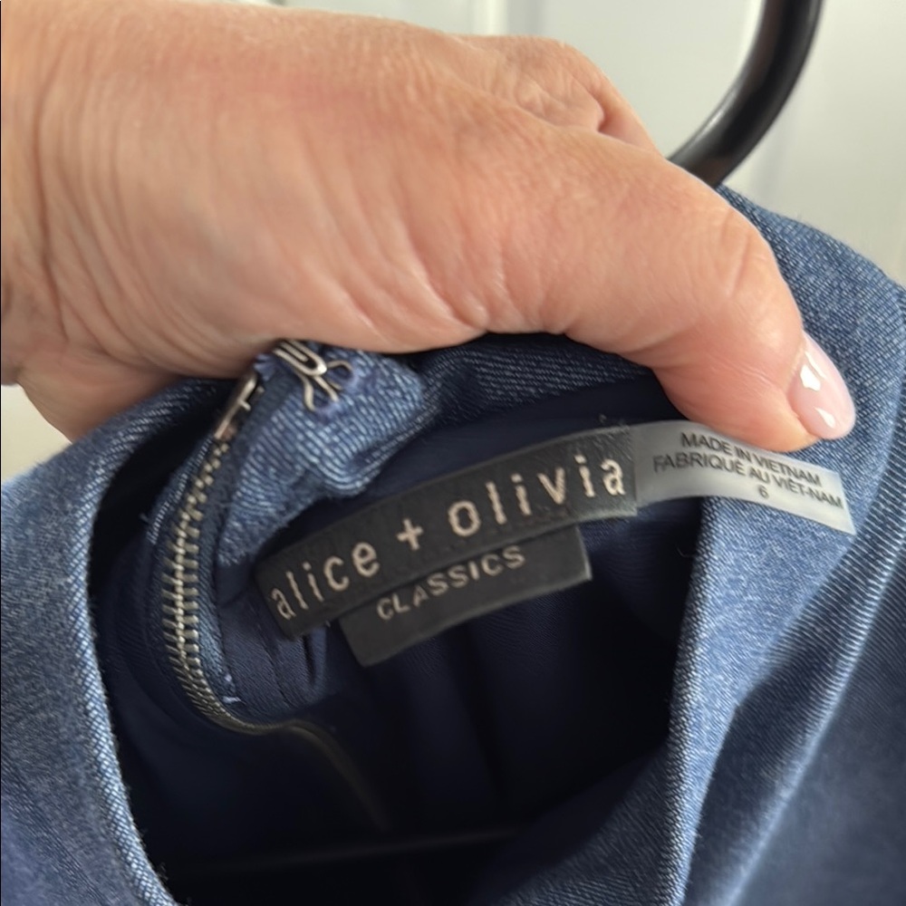 Alice + Olivia Blue Mini Dress